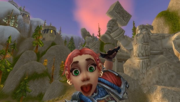 gnome excited selfie