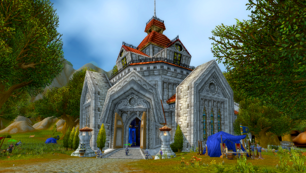 Northshire Abbey, where paladins first begin.