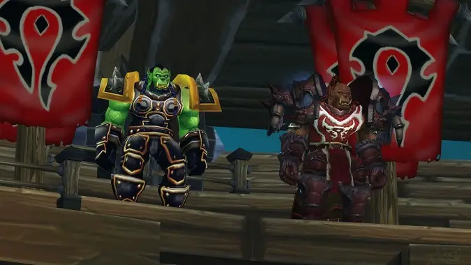 thrall and garrosh in crusaders coliseum