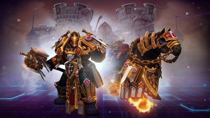Uther’s gorgeous Judgement skin and mount goes on sale in Heroes