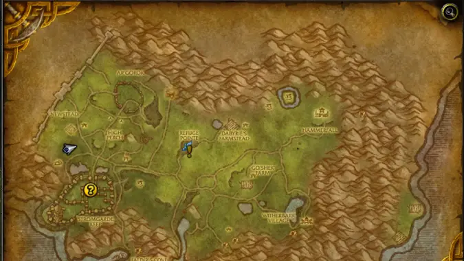 arathi highlands from stormwind