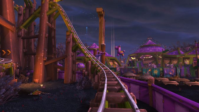 The new Darkmoon Faire roller coaster is a wildly entertaining ride