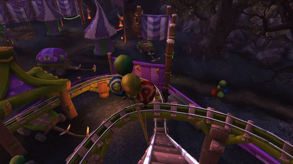 The new Darkmoon Faire roller coaster is a wildly entertaining ride