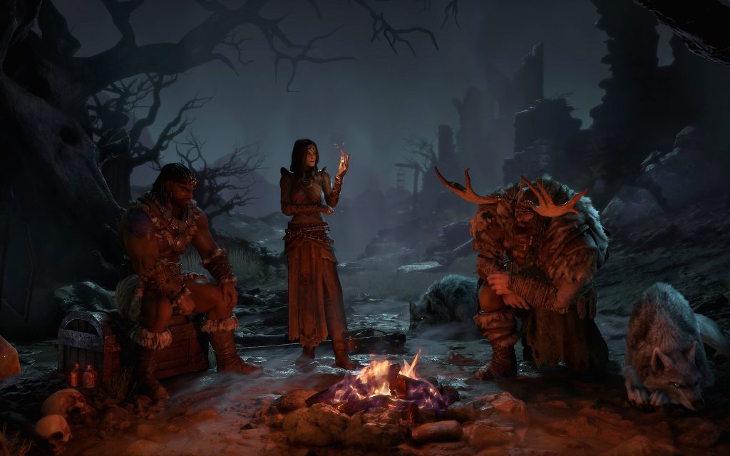 Campfire character selection screen