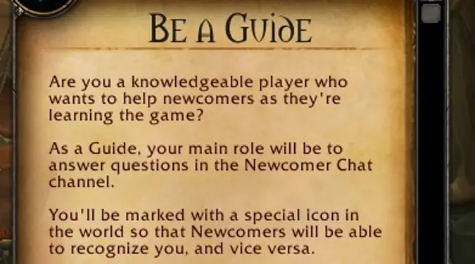 Afstemning kamera fordrejer Upcoming Guide Mentor System has new requirements in the Shadowlands beta