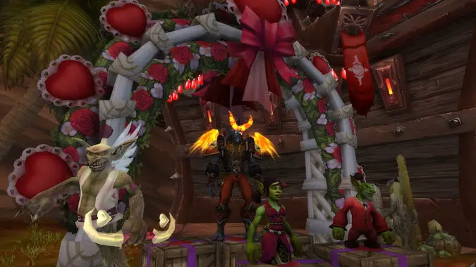 All of the new rewards for WoW's Love is in the Air holiday in 2024