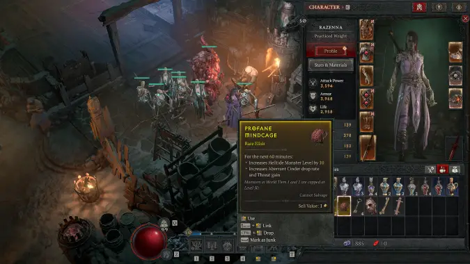 Diablo 4 Season 4 Profane Mindcage