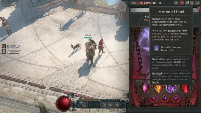 Diablo 4 Lord of Hatred Warlock's Mastermind Soul Shard