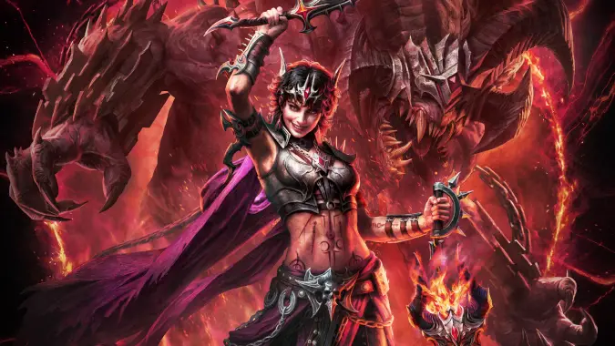 Diablo Immortal Warlock Key Art